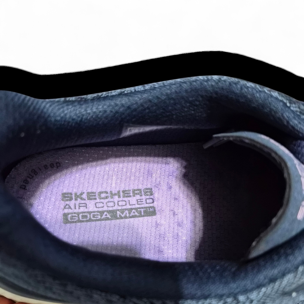 Skechers Women's GO Run 2.0 Elevate Ombre Sneakers Navy/Lavender Size 10 Wide - Picture 9 of 13
